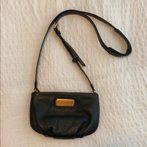 Black leather Marc by Marc Jacobs cross over bag